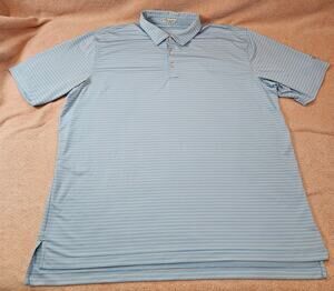 Peter Millar Summer Comfort Striped Performance Polo Twisted Tea Ed. Men's 3XL